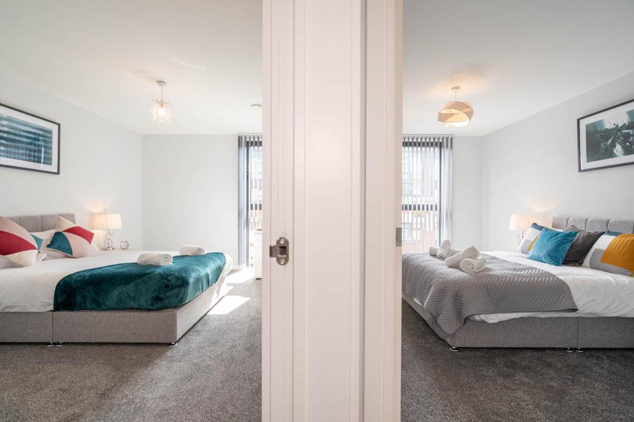 New Build - 2 Bed Snug Modern Apartment - Juliet Balcony - Roof Top Terrace - Digbeth, Birmingham City Centre - Free Netflix & Smart Tv Bagian luar foto
